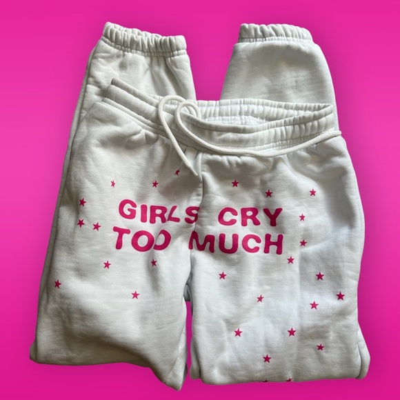 CMS : girls cry too much sweatpants - Picture 1 of 11